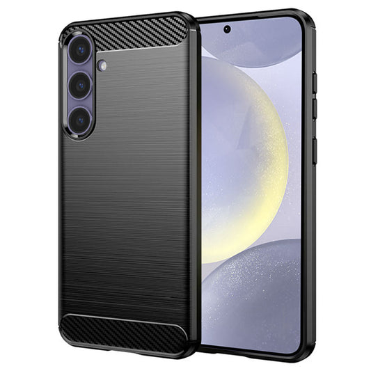 Tok Samsung Galaxy S24+ S926-hoz, Techsuit, Karbon, Fekete