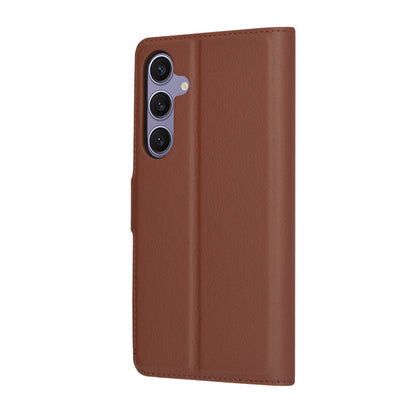 Tok Samsung Galaxy S24+ S926-hez, Techsuit, bőr folio, barna