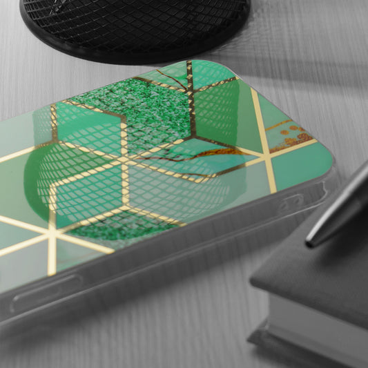 Tok Samsung Galaxy S24+ S926-hoz, Techsuit, Márvány, Zöld