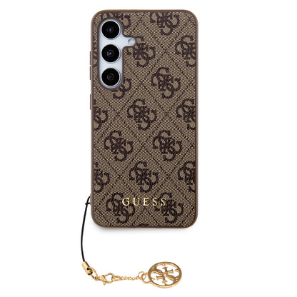 Tok Samsung Galaxy S24 S921-hez, Guess, 4G Charm, Barna
