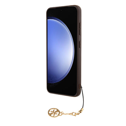 Tok Samsung Galaxy S24 S921-hez, Guess, 4G Charm, Barna