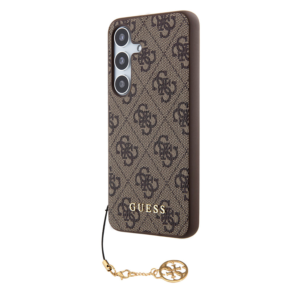 Tok Samsung Galaxy S24 S921-hez, Guess, 4G Charm, Barna