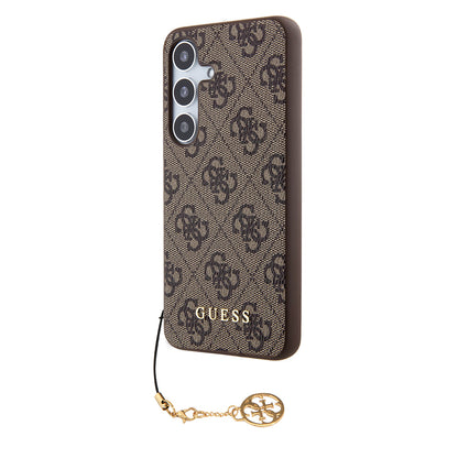 Tok Samsung Galaxy S24 S921-hez, Guess, 4G Charm, Barna