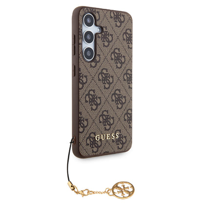 Tok Samsung Galaxy S24 S921-hez, Guess, 4G Charm, Barna