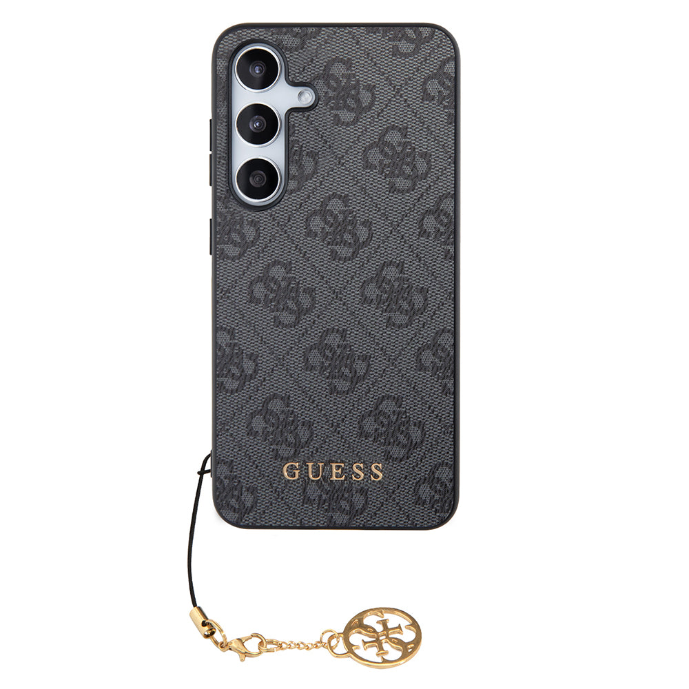 Tok Samsung Galaxy S24 S921-hez, Guess, 4G Charm, Fekete
