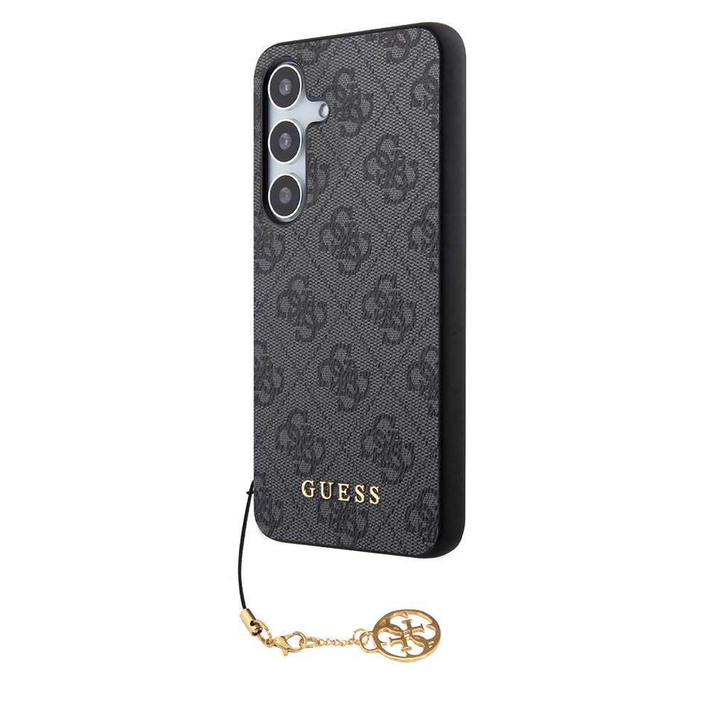 Tok Samsung Galaxy S24 S921-hez, Guess, 4G Charm, Fekete