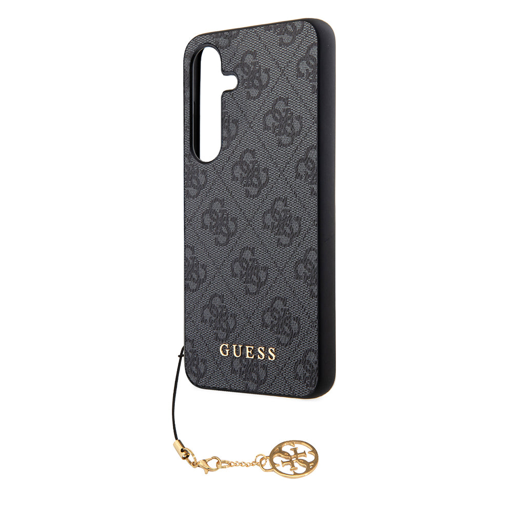 Tok Samsung Galaxy S24 S921-hez, Guess, 4G Charm, Fekete