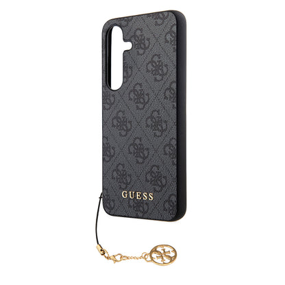 Tok Samsung Galaxy S24 S921-hez, Guess, 4G Charm, Fekete