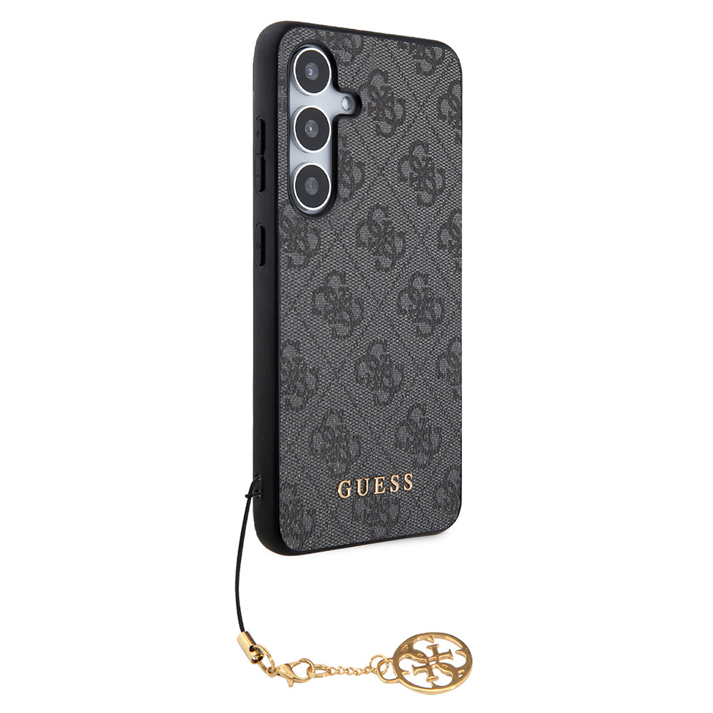 Tok Samsung Galaxy S24 S921-hez, Guess, 4G Charm, Fekete
