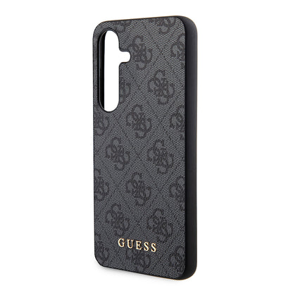 Tok Samsung Galaxy S24 S921-hez, Guess, 4G Metal Gold Logo, Fekete