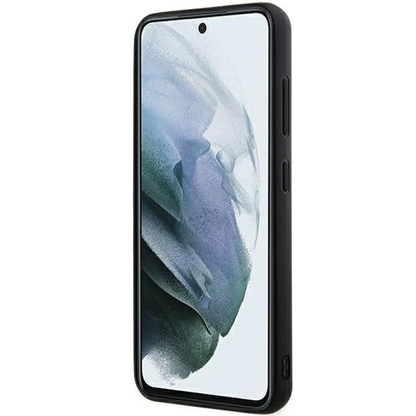 Tok Samsung Galaxy S24 S921-hez, Karl Lagerfeld, 3D Rubber Glitter Logo, Fekete