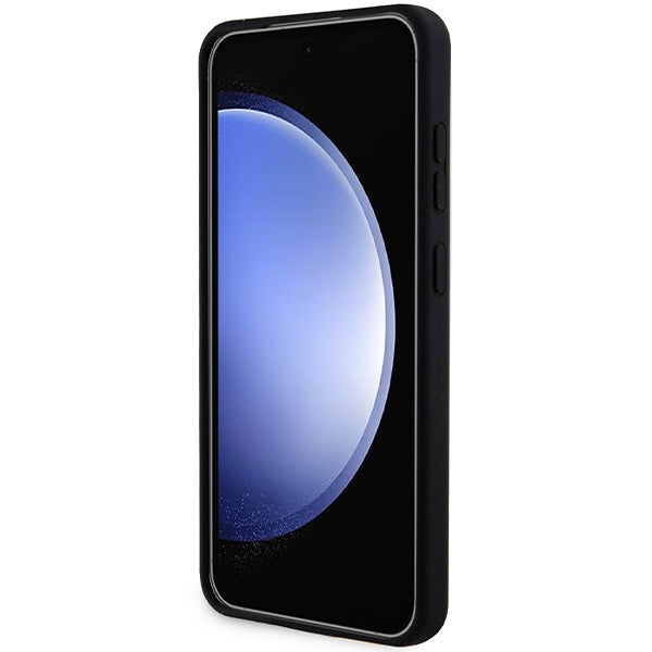 Tok Samsung Galaxy S24 S921-hez, Karl Lagerfeld, Ikonik NFT szilikon, Fekete