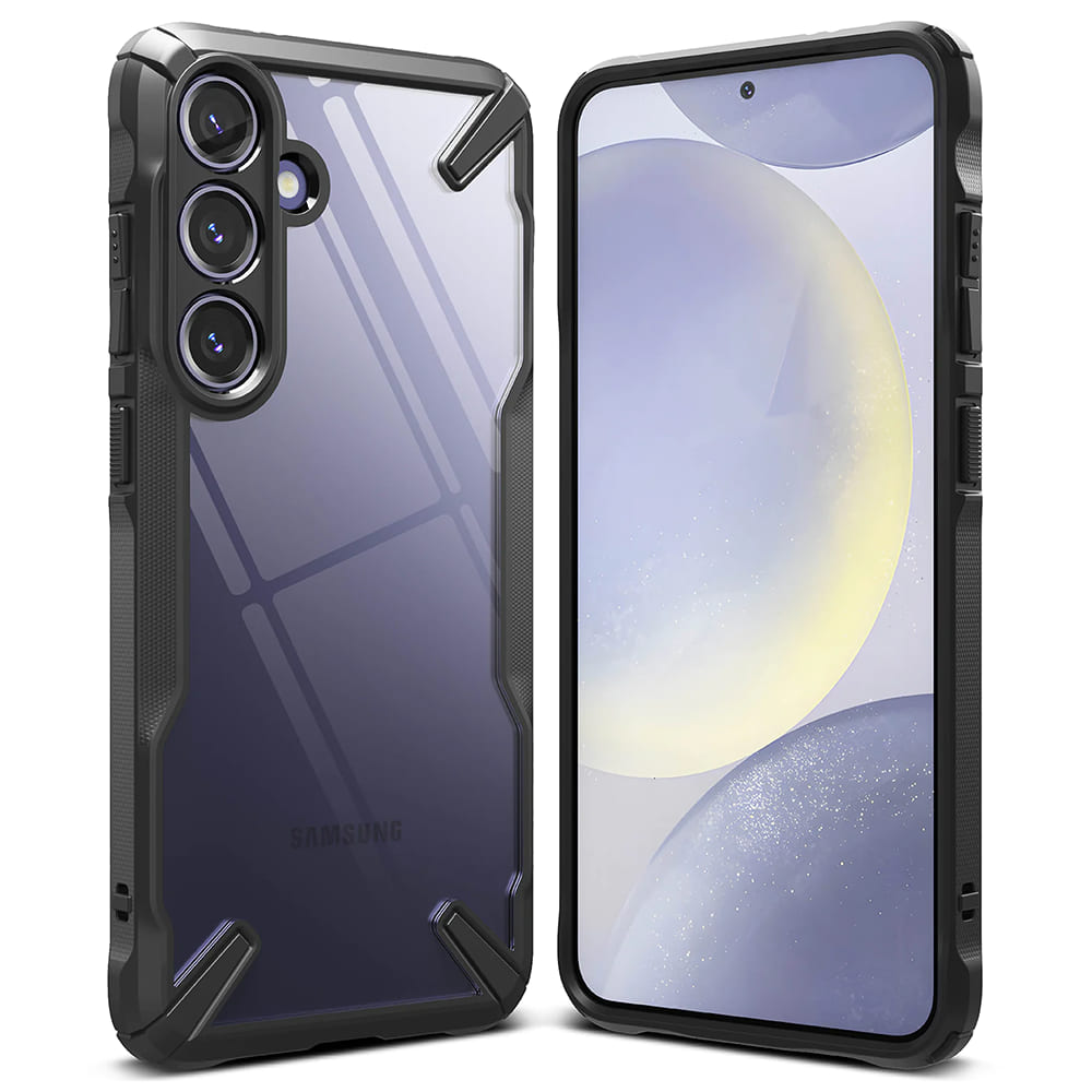 Tok a Samsung Galaxy S24 S921-hez, Ringke, Fusion X, Fekete