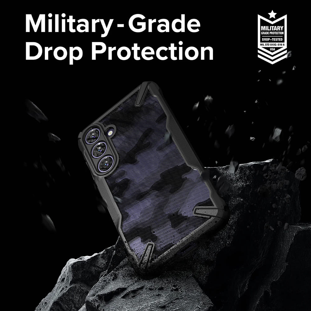 Tok a Samsung Galaxy S24 S921-hez, Ringke, Fusion X, Fekete