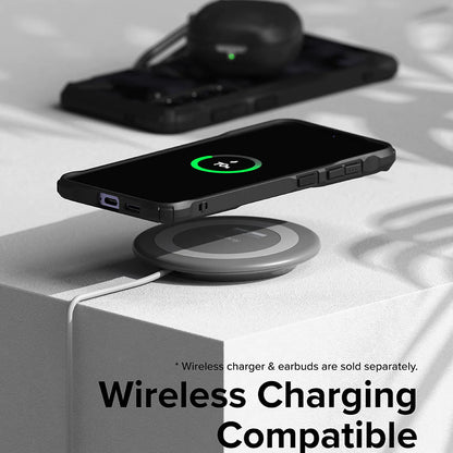 Tok a Samsung Galaxy S24 S921-hez, Ringke, Fusion X, Fekete