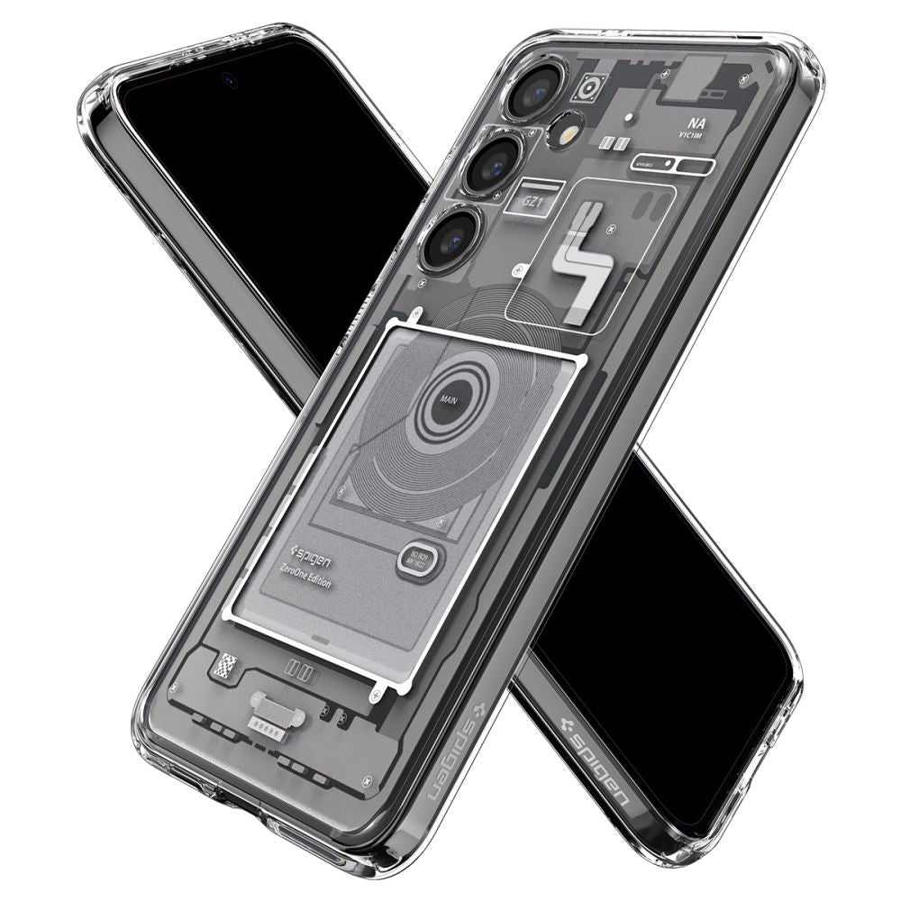 Tok Samsung Galaxy S24 S921-hez, Spigen, Ultra Hybrid Zero One, Fehér
