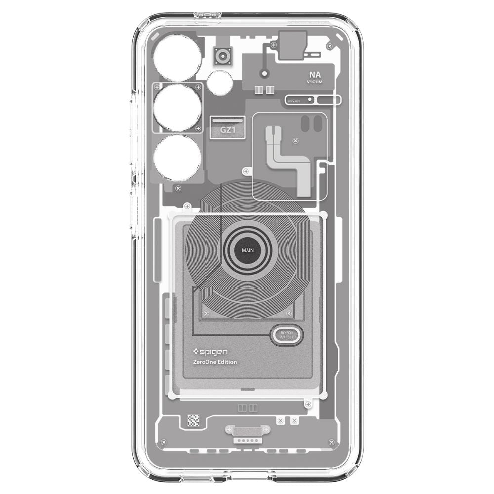 Tok Samsung Galaxy S24 S921-hez, Spigen, Ultra Hybrid Zero One, Fehér