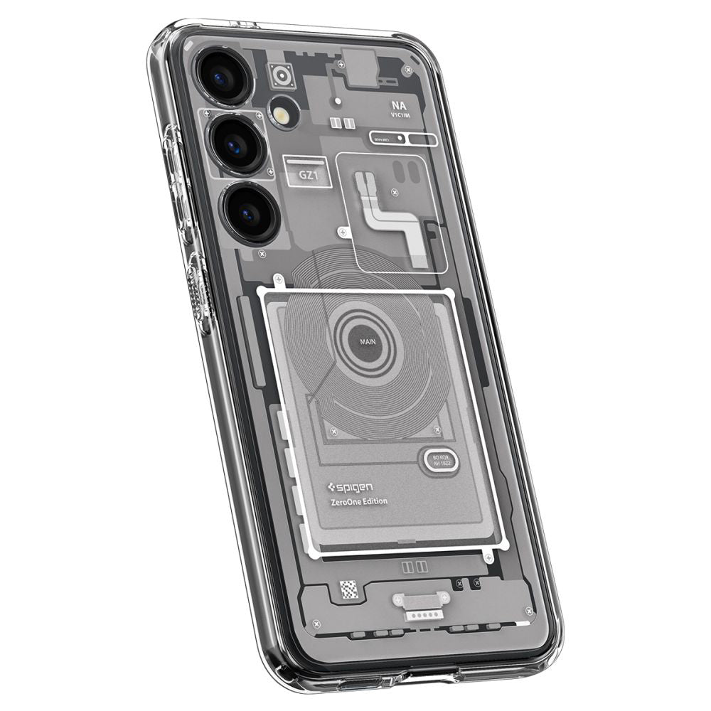 Tok Samsung Galaxy S24 S921-hez, Spigen, Ultra Hybrid Zero One, Fehér