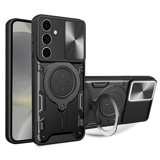 Tok Samsung Galaxy S24 S921-hez, Techsuit, CamGuard Pro, Fekete