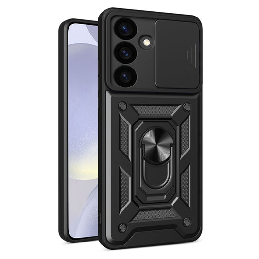 Tok Samsung Galaxy S24 S921-hez, Techsuit, CamShield, Fekete