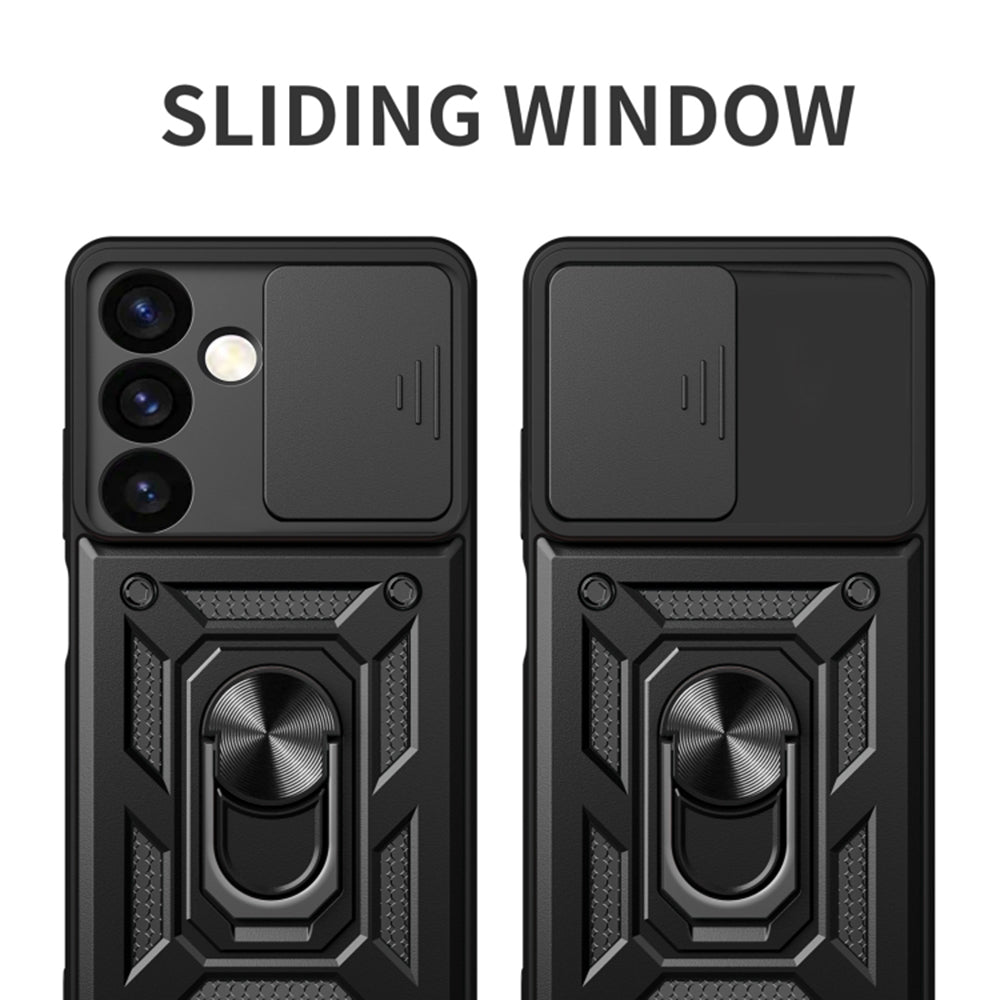 Case for Samsung Galaxy S24 S921, Techsuit, CamShield, Black