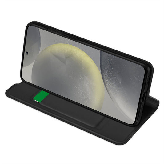 Tok Samsung Galaxy S24 S921-hez, Techsuit, Magskin Book, Fekete