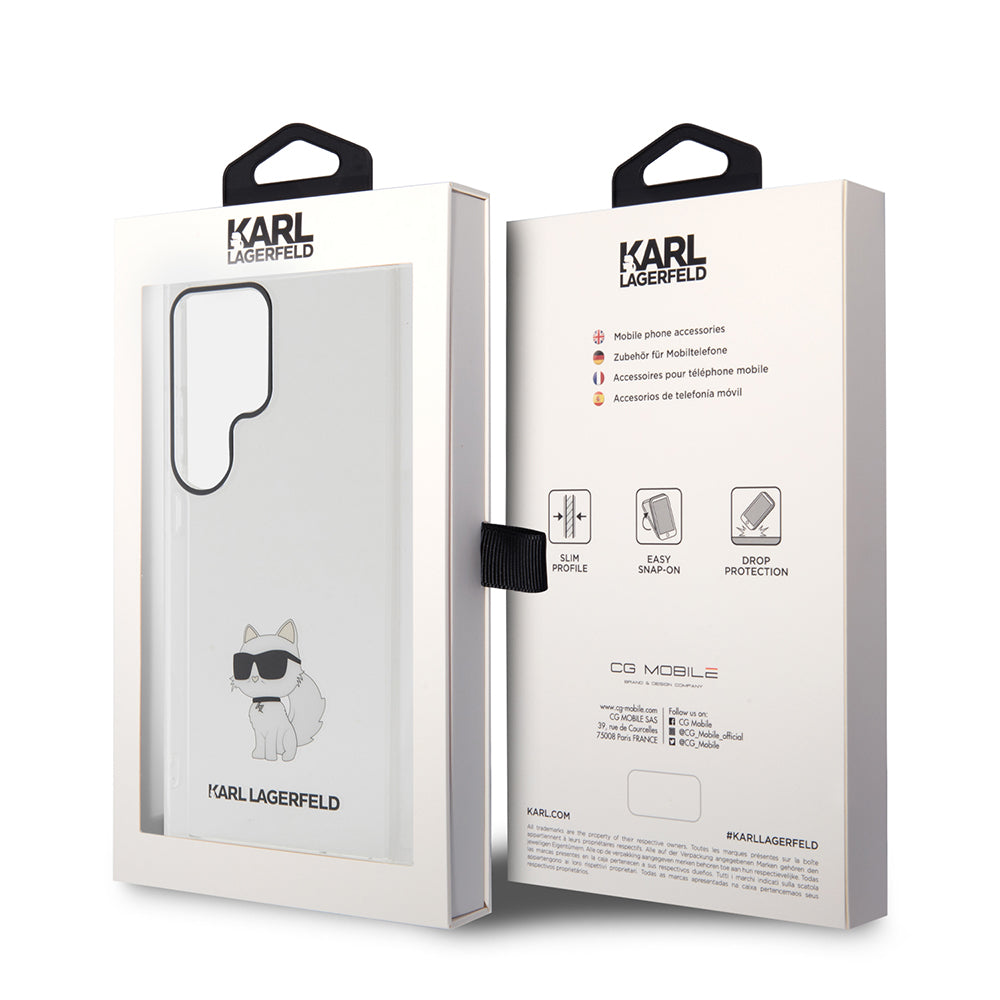 Tok Samsung Galaxy S24 Ultra S928-hoz, Karl Lagerfeld, IML Luxury Choupette, Átlátszó