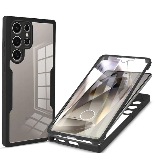 Tok Samsung Galaxy S24 Ultra S928-hoz, Techsuit, ColorVerse 360, Fekete