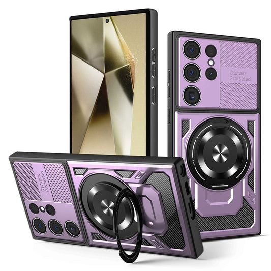 Tok Samsung Galaxy S24 Ultra S928-hoz, Techsuit, RuggedCam, Lila