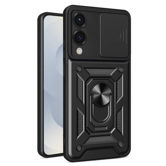 Tok Samsung Galaxy S25 Edge S937-hez, Techsuit, CamShield, Fekete