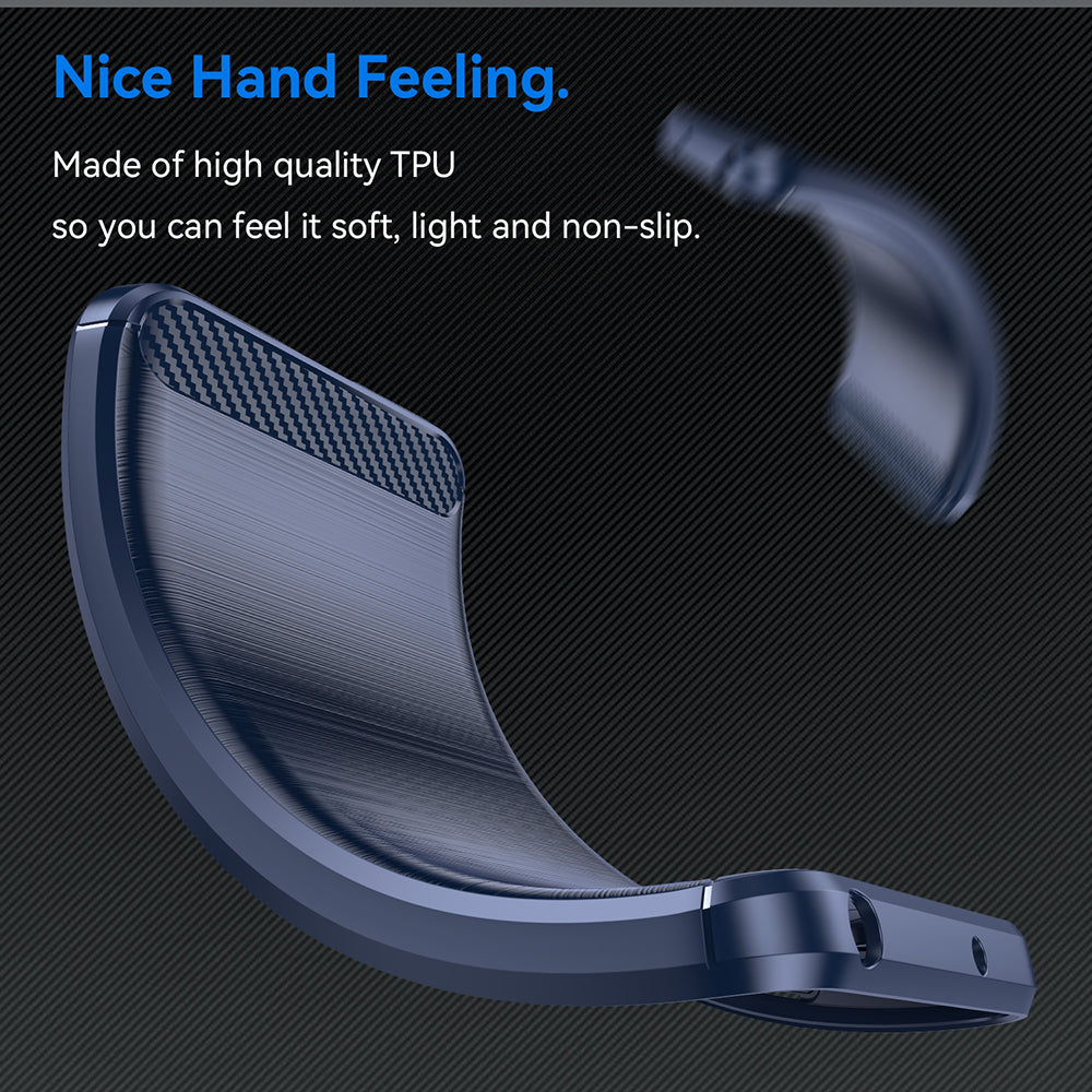 Tok Samsung Galaxy S25 Edge S937-hez, Techsuit, Karbon, Kék