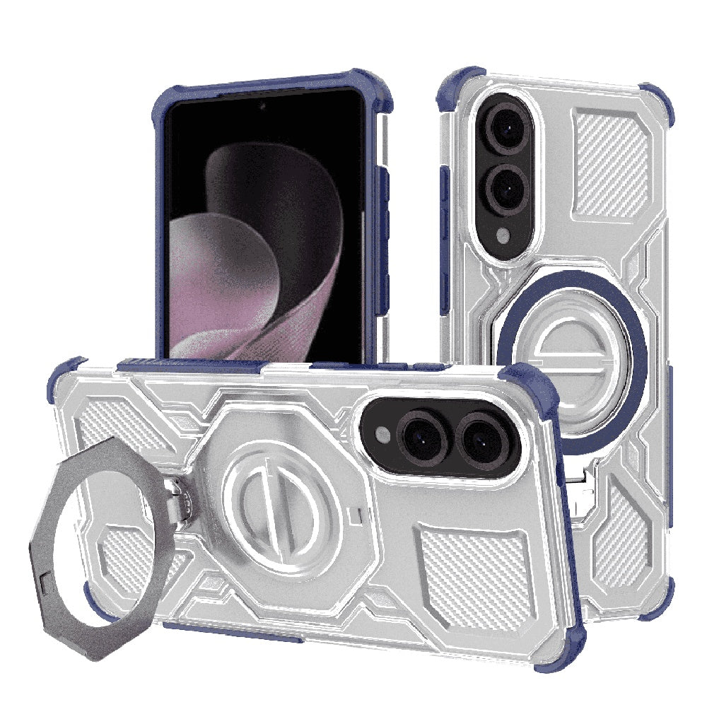 Tok Samsung Galaxy S25 Edge S937-hez, Techsuit, Carbon Shield Pro, Kék
