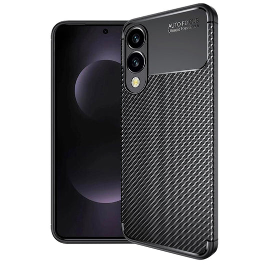 Tok Samsung Galaxy S25 Edge S937-hez, Techsuit, CarbonFiber, Fekete