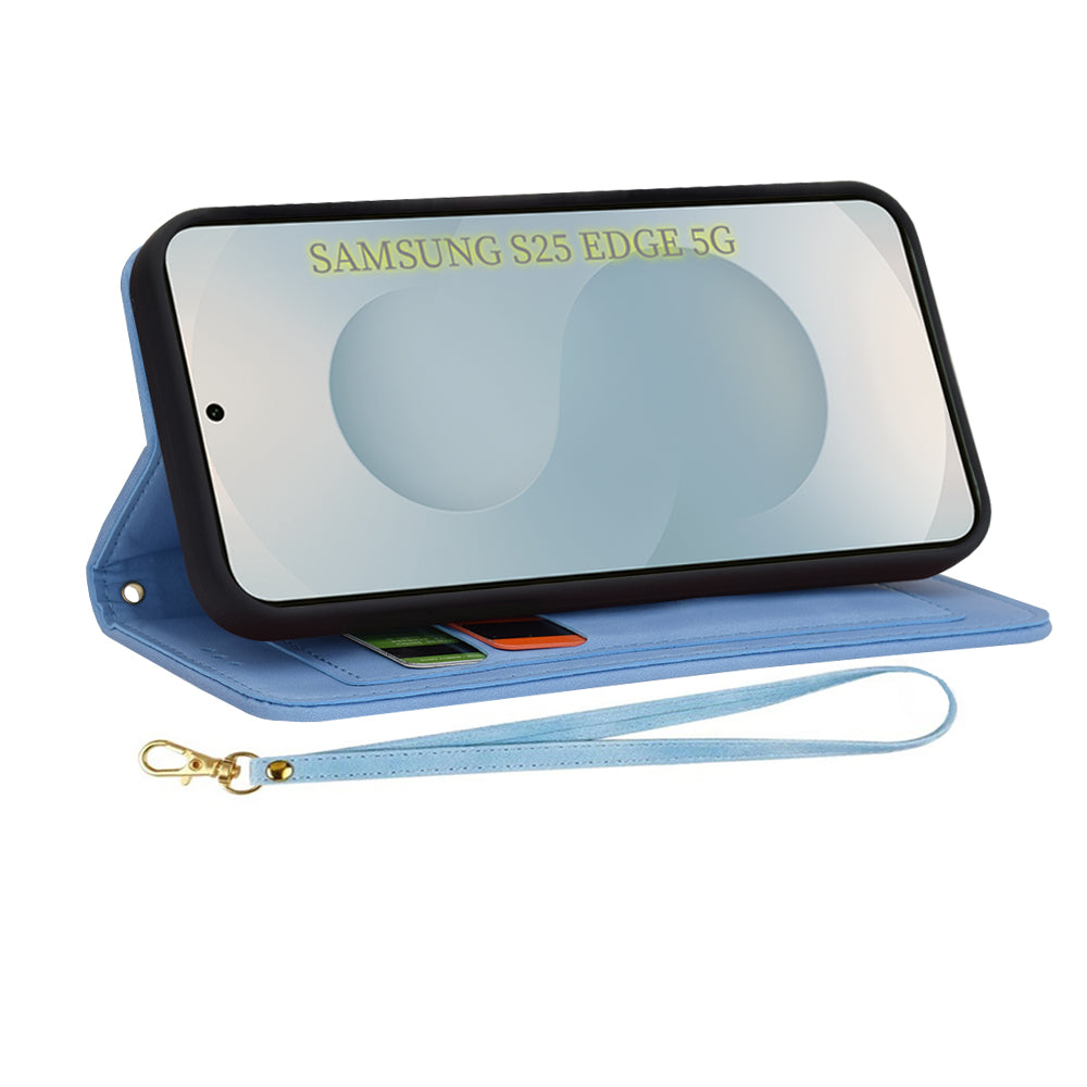 Tok Samsung Galaxy S25 Edge S937-hez, Techsuit, FlipCraft, Kék