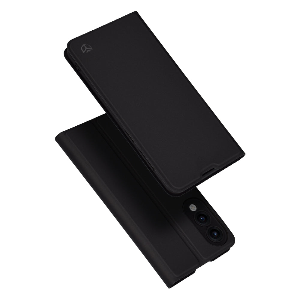 Tok Samsung Galaxy S25 Edge S937-hez, Techsuit, Magskin Book, Fekete