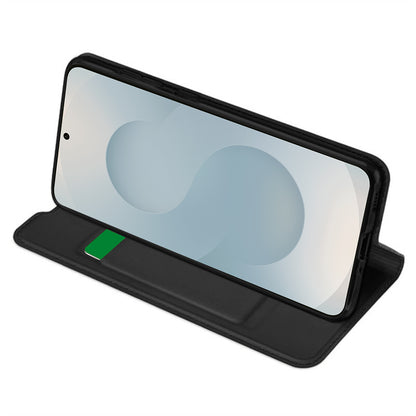 Tok Samsung Galaxy S25 Edge S937-hez, Techsuit, Magskin Book, Fekete