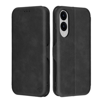 Tok Samsung Galaxy S25 Edge S937-hez, Techsuit, Safe Wallet Plus, Fekete