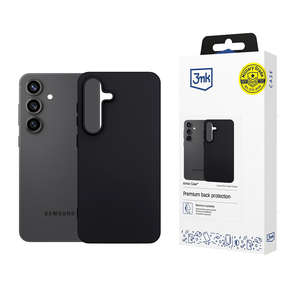 Tok Samsung Galaxy S25 FE-hez, 3MK, matt fekete