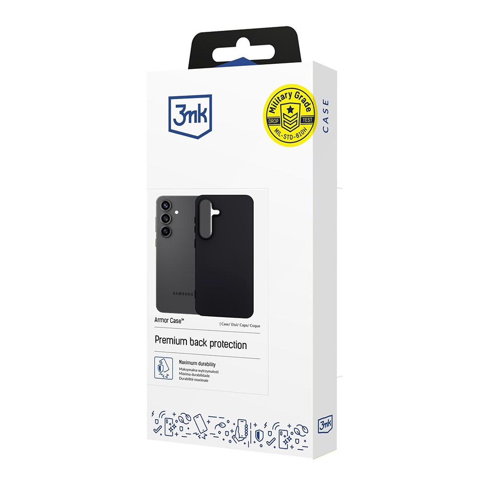 Tok Samsung Galaxy S25 FE-hez, 3MK, matt fekete