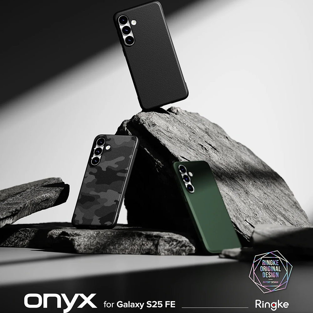Tok Samsung Galaxy S25 FE-hez, Ringke, Onyx, Fekete