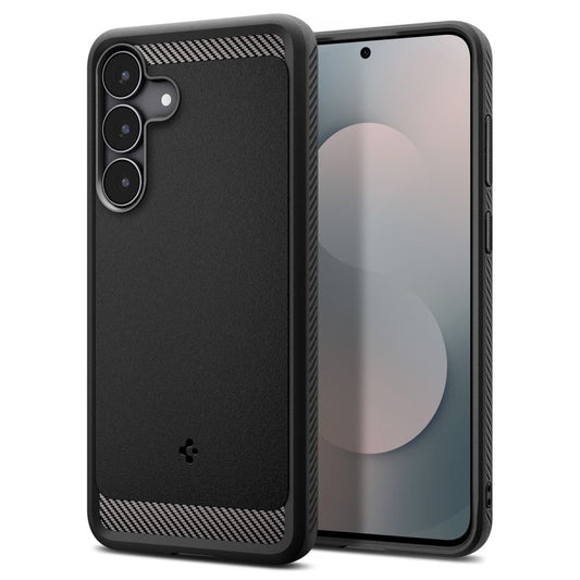 Tok Samsung Galaxy S25 FE-hez, Spigen, Rugged Armor, Matt Fekete ACS10025
