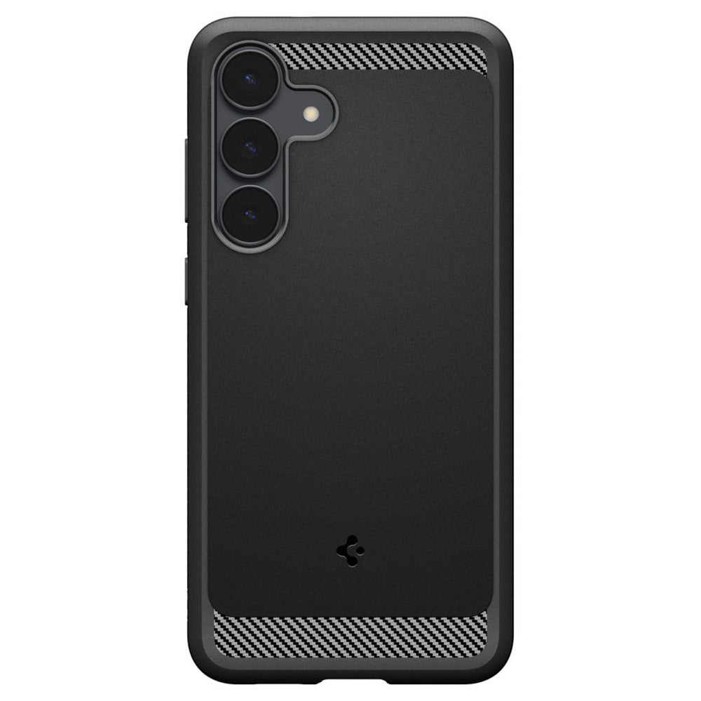 Tok Samsung Galaxy S25 FE-hez, Spigen, Rugged Armor, Matt Fekete ACS10025