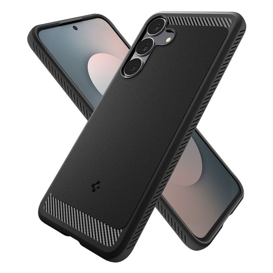 Tok Samsung Galaxy S25 FE-hez, Spigen, Rugged Armor, Matt Fekete ACS10025