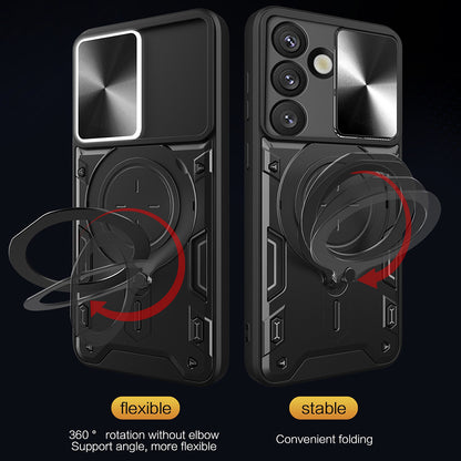 Tok Samsung Galaxy S25 FE-hez, Techsuit, CamGuard Pro, Kék