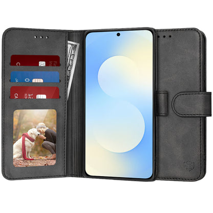 Tok Samsung Galaxy S25 FE-hez, Techsuit, Diary Book, Fekete