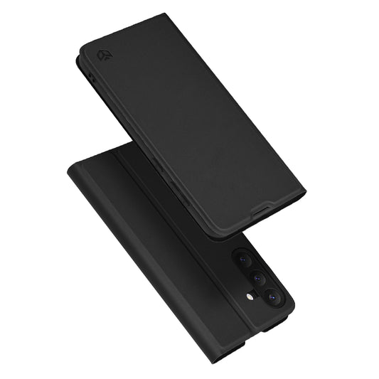Tok Samsung Galaxy S25 FE-hez, Techsuit, Magskin Book, Fekete