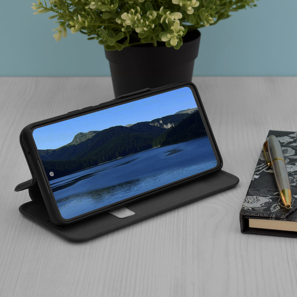 Case for Samsung Galaxy S25 FE, Techsuit, Safe Wallet Plus, Black
