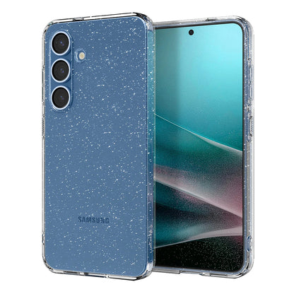 Tok Samsung Galaxy S25+ S936-hoz, Spigen, Liquid Crystal Glitter, Átlátszó
