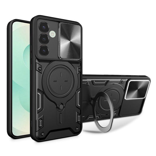 Tok Samsung Galaxy S25+ S936-hoz, Techsuit, CamGuard Pro, Fekete