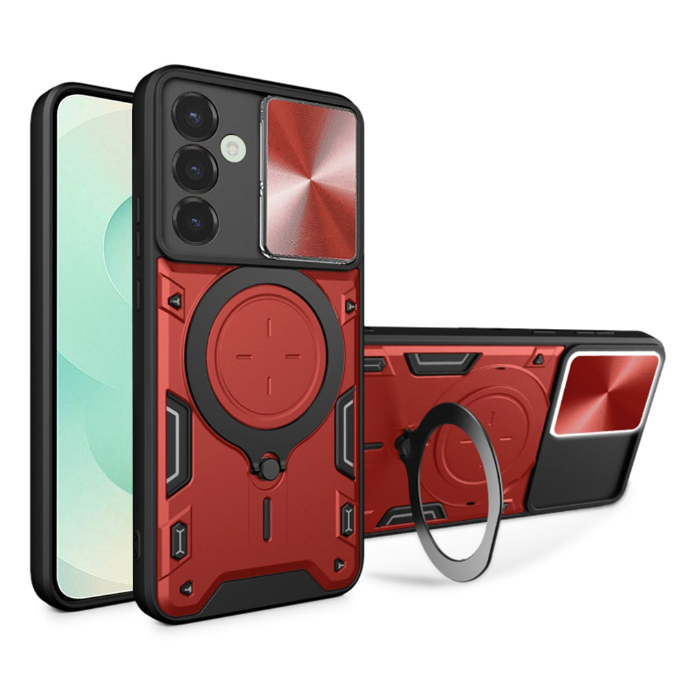 Tok Samsung Galaxy S25+ S936-hoz, Techsuit, CamGuard Pro, Piros